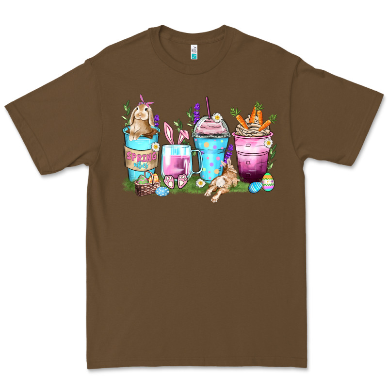 Rabbit Coffee Cups Premium Tee by Zillion Design Studio | Teevron