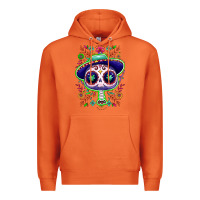 Carrot Mexican Day of dead sugar skull Premium Hoodie - NancyCooperArtShop