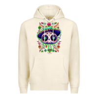 Tofu Mexican Day of dead sugar skull Premium Hoodie - NancyCooperArtShop