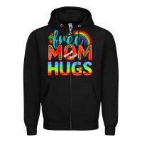 Black Pride LGBTQ Free Mom Hugs Zipper Hoodie - BundleAndBundleShop