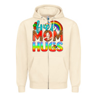 Sandshell Pride LGBTQ Free Mom Hugs Zipper Hoodie - BundleAndBundleShop