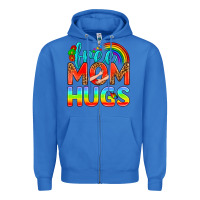 True Royal Pride LGBTQ Free Mom Hugs Zipper Hoodie - BundleAndBundleShop