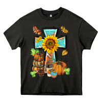 Asphalt western thankful cross pumpkin Heavy Core Tee - BarkalooDesign
