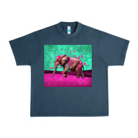 Midnight Navy colorful elephant Urban Heavy Tee - LillyAllenDesigns