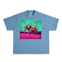 Pebble Blue colorful elephant Urban Heavy Tee - LillyAllenDesigns
