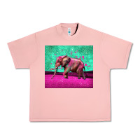 Salmon colorful elephant Urban Heavy Tee - LillyAllenDesigns
