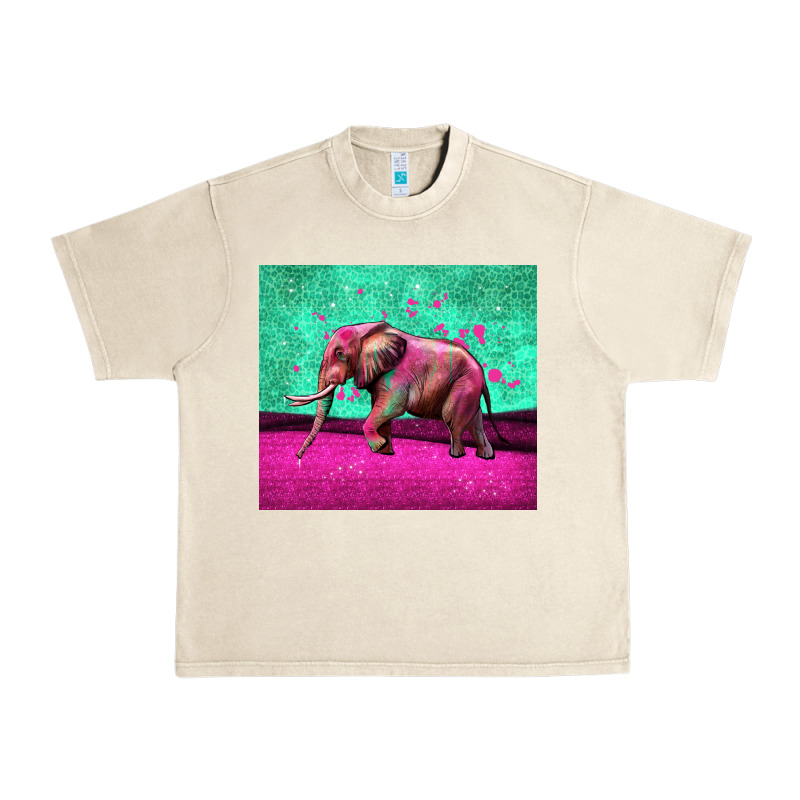 Colorful Elephant Urban Heavy Tee by LillyAllenDesigns | Teevron