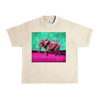 Sandshell colorful elephant Urban Heavy Tee - LillyAllenDesigns