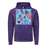 Cloud Purple 4th of july firecracker and star seamless  pattern Vintage Hoodie - BundleAndBundleShop