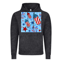 Vintage Black 4th of july firecracker and star seamless  pattern Vintage Hoodie - BundleAndBundleShop