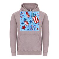 Vintage Zinc 4th of july firecracker and star seamless  pattern Vintage Hoodie - BundleAndBundleShop