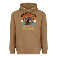 Toasted Coconut Because Goats Are Freaking Awesome Heavyweight Hoodie - Bettercallsaul