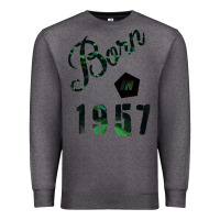Charcoal Heather Born In 1957 Premium Sweatshirt - Bettercallsaul