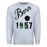 Heather Grey Born In 1957 Premium Sweatshirt - Bettercallsaul