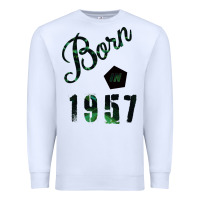White Born In 1957 Premium Sweatshirt - Bettercallsaul