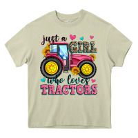 Mossy just a girl who loves tractors Heavy Core Tee - Zillion Design Studio
