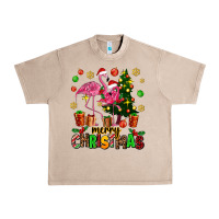 French Oak flamingo merry christmas Urban Heavy Tee - AdoDesignShop