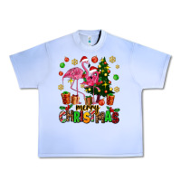 Grape Ice flamingo merry christmas Urban Heavy Tee - AdoDesignShop