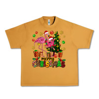Peanut Butter flamingo merry christmas Urban Heavy Tee - AdoDesignShop