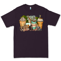 Plum safari animals coffee cups Premium Tee - Zillion Design Studio