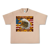 Burro American Flag Eagle Urban Heavy Tee - LillyAllenDesigns
