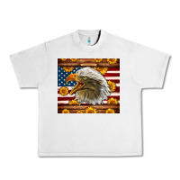Lunar Rock American Flag Eagle Urban Heavy Tee - LillyAllenDesigns