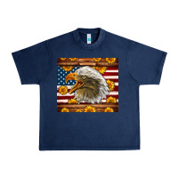 Navy American Flag Eagle Urban Heavy Tee - LillyAllenDesigns