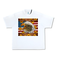 White American Flag Eagle Urban Heavy Tee - LillyAllenDesigns