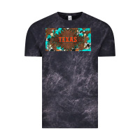 Western Texas And Bullskulls With Turquoise And Leopard Licanse Plate Vintage Tee | Teevron