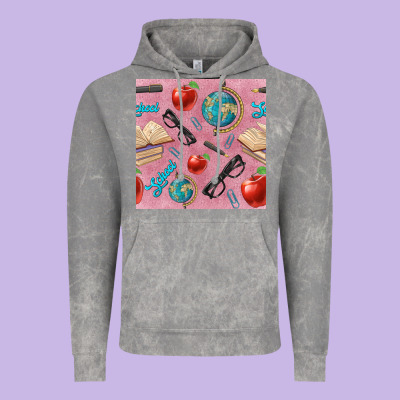Teacher Seamless Pattern Vintage Hoodie Designed By Bundleandbundleshop