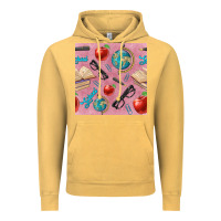 Vintage Mustard Teacher Seamless Pattern Vintage Hoodie - BundleAndBundleShop