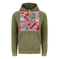 Vintage Olive Teacher Seamless Pattern Vintage Hoodie - BundleAndBundleShop