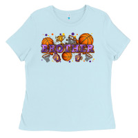 Baby Blue brother basketball Ladies Tee - Zillion Design Studio