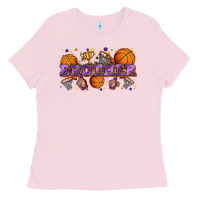 Bubblegum Pink brother basketball Ladies Tee - Zillion Design Studio