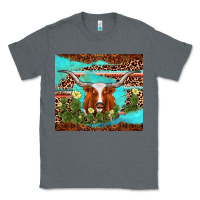 Charcoal Heather longhorn tumbler Classic Tee - AdoDesignShop
