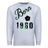 Heather Grey Born In 1960 Premium Sweatshirt - Bettercallsaul