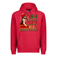 Cardinal In a world full of princesses be a chingona Premium Hoodie - NancyCooperArtShop