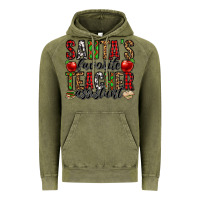 Vintage Olive santa's favorite teacher assistant Vintage Hoodie - Jasminsmagicworld