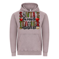 Vintage Zinc santa's favorite teacher assistant Vintage Hoodie - Jasminsmagicworld
