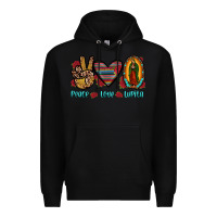 Black peace love lupita Premium Hoodie - JahusDesignShop