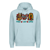 Blue Mist peace love lupita Premium Hoodie - JahusDesignShop