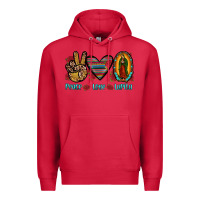 Cardinal peace love lupita Premium Hoodie - JahusDesignShop