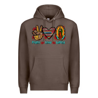 Coffee peace love lupita Premium Hoodie - JahusDesignShop