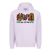 Lilac peace love lupita Premium Hoodie - JahusDesignShop