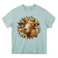 Arona sunflower with goat Heavy Core Tee - RanaPortraitStore
