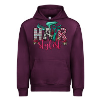 Mauve Wine hair stylist Urban Hoodie - OliviaCreatesArt
