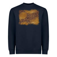 Navy leopard background Heavyweight Sweatshirt - BarkalooDesign