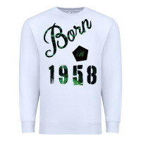 White Born In 1958 Premium Sweatshirt - Bettercallsaul
