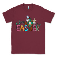 Burgundy cross rabbit gnomes happy easter Classic Tee - Jasminsmagicworld