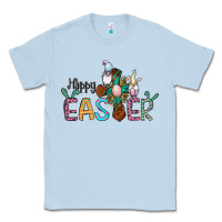 Dusty Blue cross rabbit gnomes happy easter Classic Tee - Jasminsmagicworld